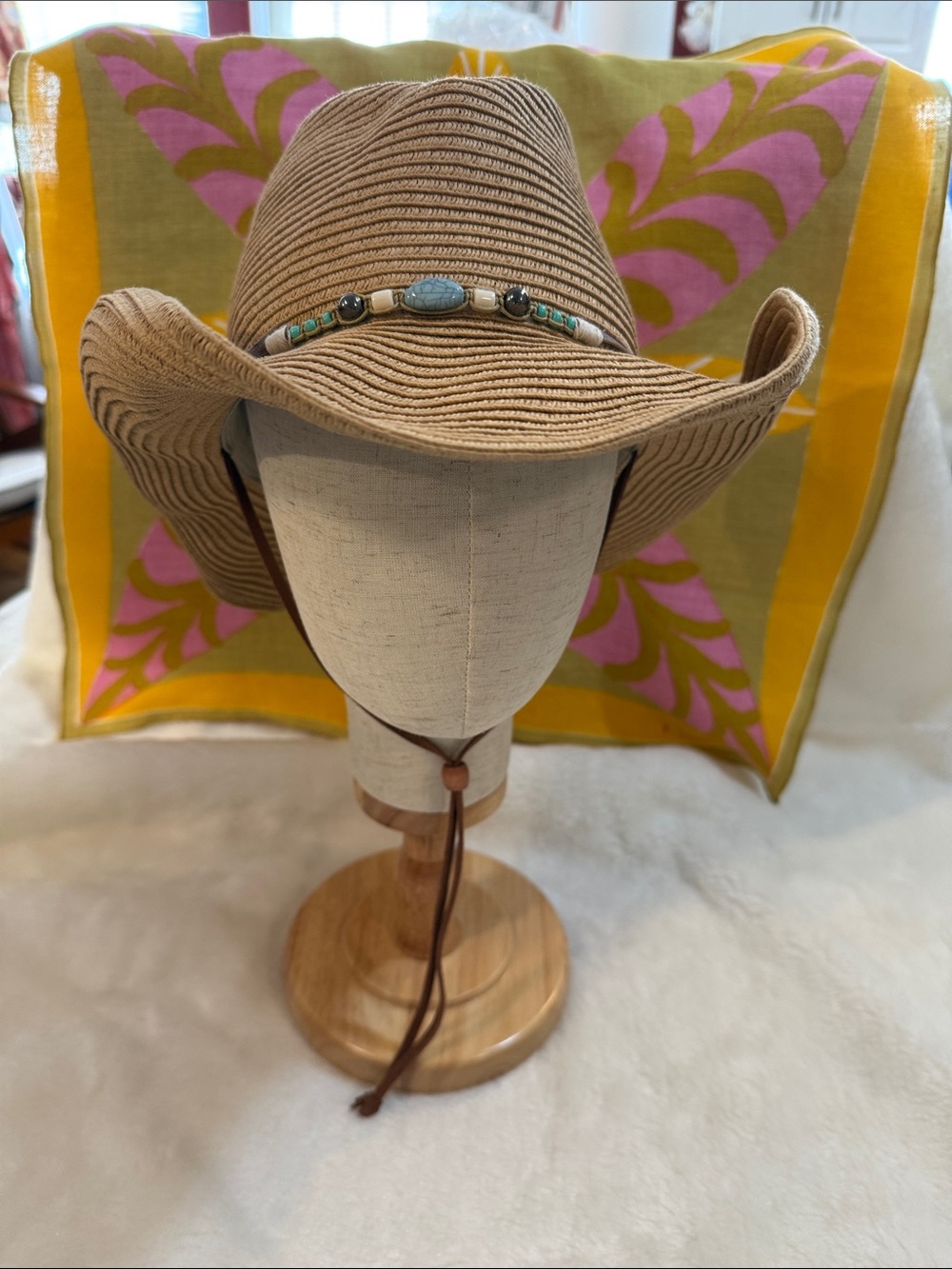 NWT-Sunday Afternoons Sunset Hat Tan UPF 50+ Western Cowgirl Sun Hat S/M